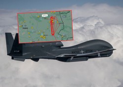 Pojawił się nad Polską. Potężny dron krążył w jednym miejscu