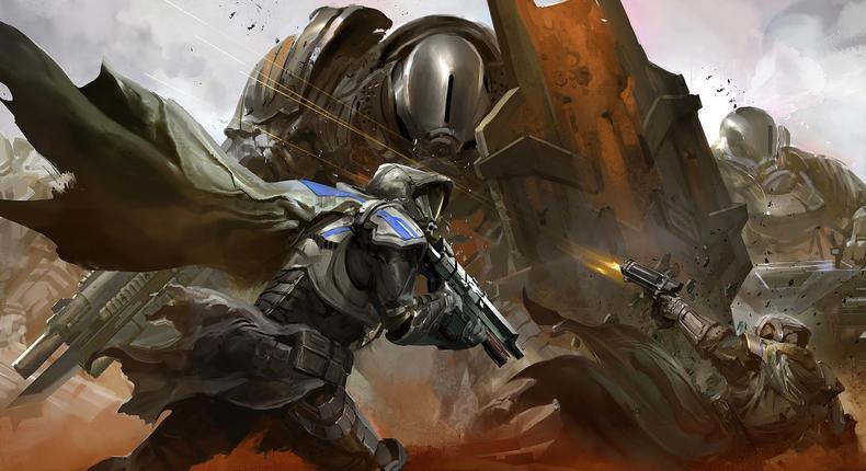 Concept art for the first Destiny.