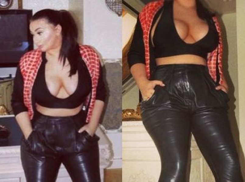 Wiktoria na swoim profilu na Instagramie od pewnego czasu wrzuca zdjęcia, na których jest wystylizowana na podobieństwo Kim Kardashian.