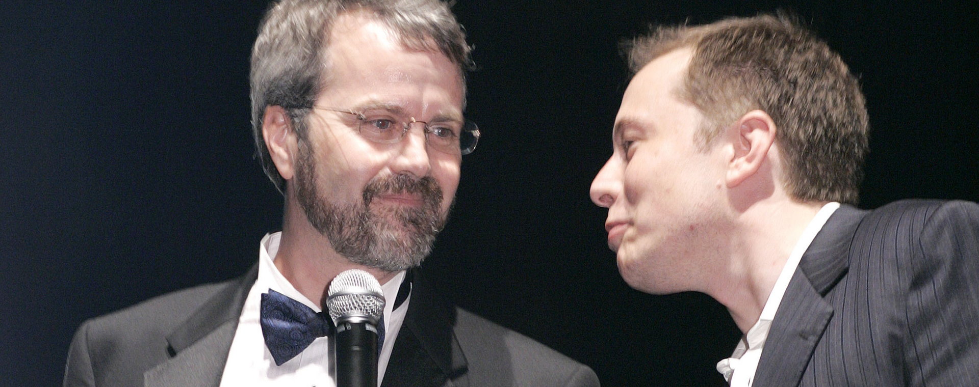 Martin Eberhard i Elon Musk w 2006 r.