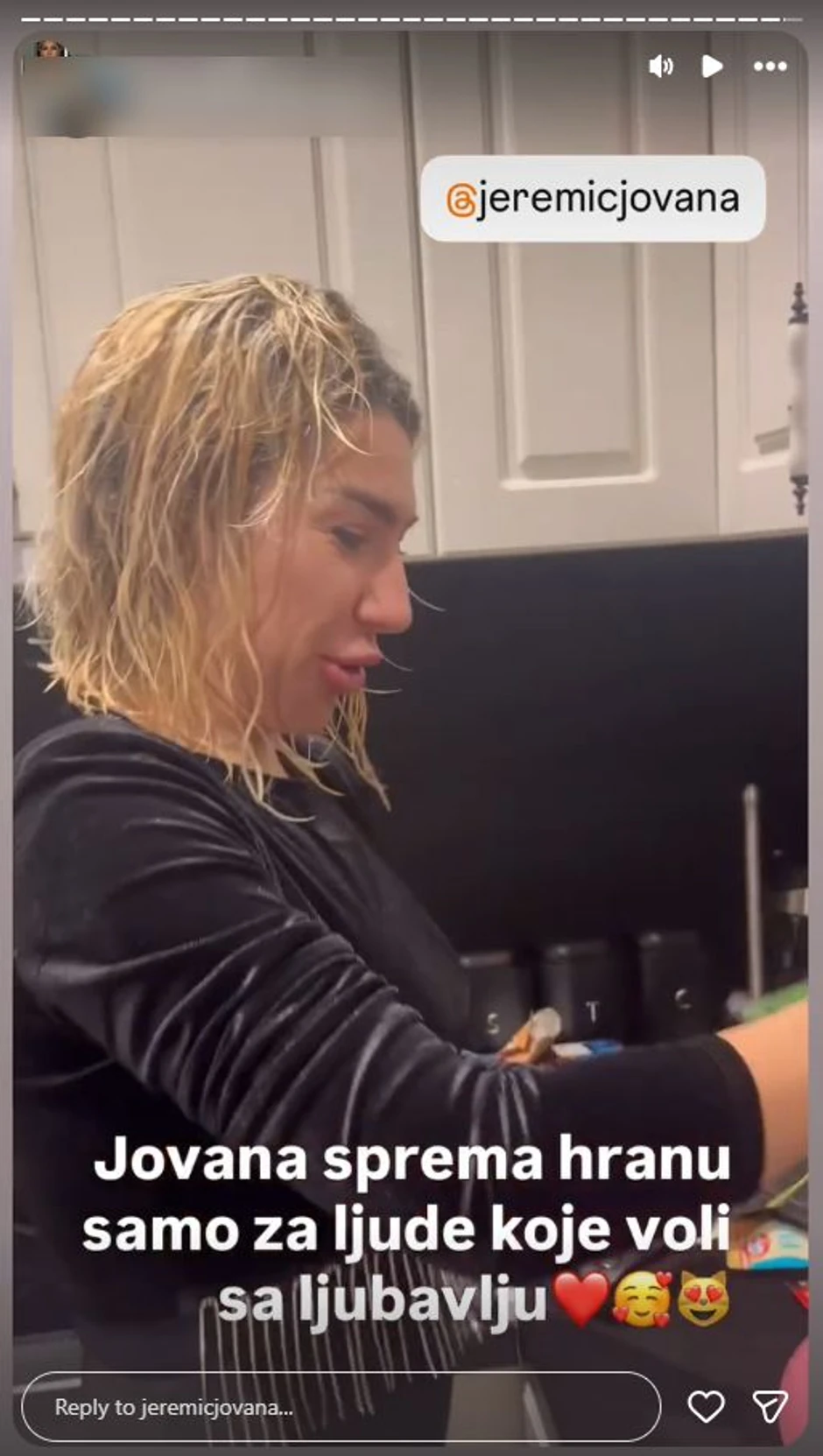 Jovana Jeremić, objava