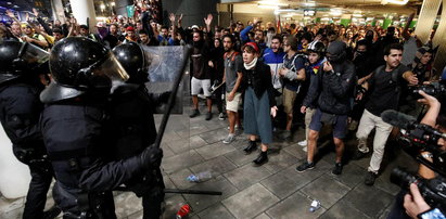 Starcia separatystów z policją w Barcelonie. Wielu rannych