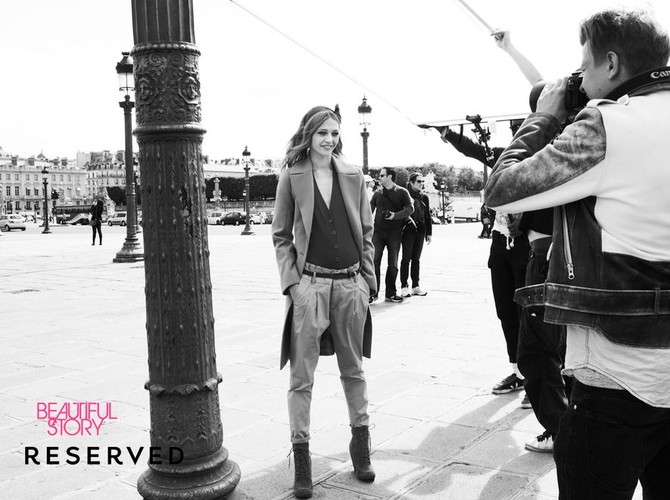 Sasha Pivovarova w kampanii Reserved na sezon jesień-zima 2011/2012 – kulisy sesji