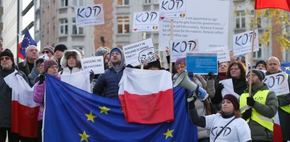 Dziennikarka Polsatu demaskuje pikietujących w Brukseli!