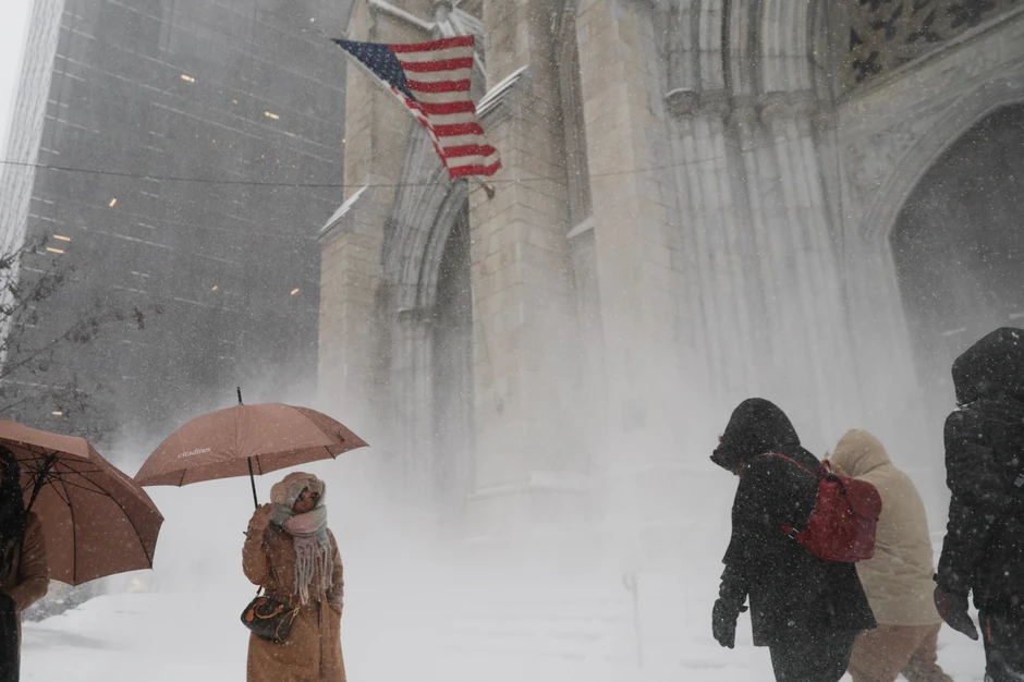 Sneg u Njujorku 25. januara