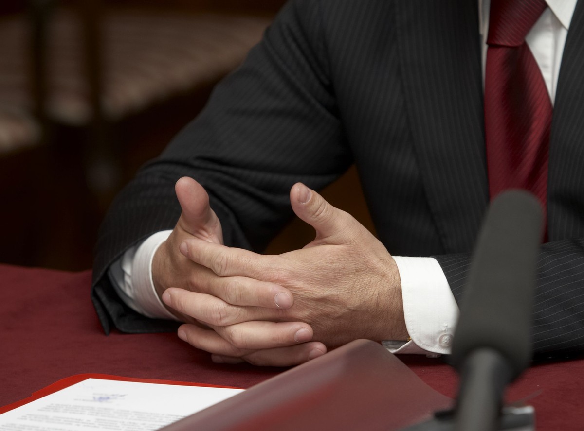 polityk konferencja prasowa