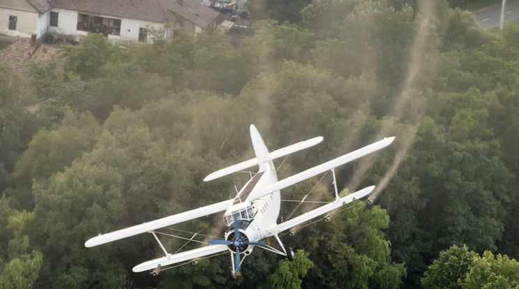 A napokban újra elindulnak a szúnyogírtó repülőgépek az ország több pontján / Fotó: MTI/Balázs Attila