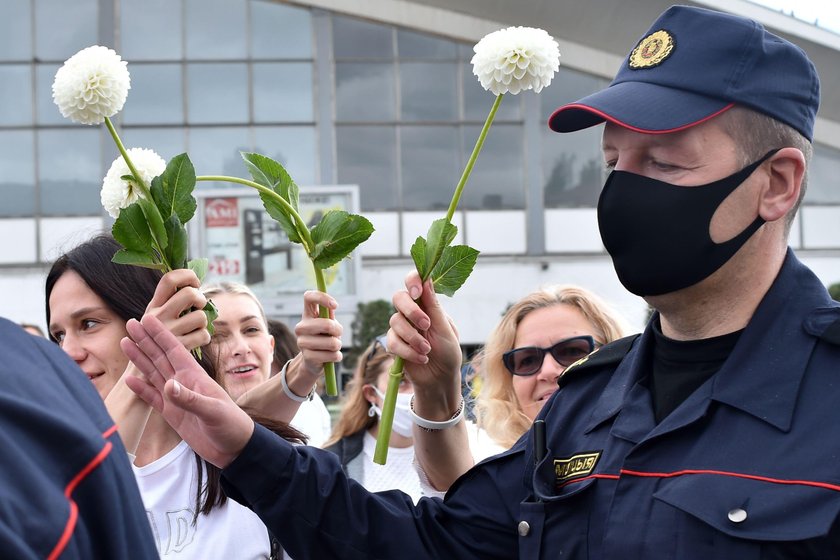 Protest białoruskich medyków. "Trzeba skończyć z biciem ludzi"