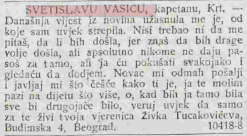 Isečak iz "Beogradskih novina": Živka objašnjava Sveti kako će pokušati da dođe kod njega