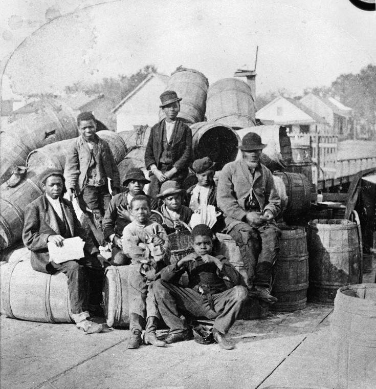 Grupa niewolników na Florydzie w połowie XIX w.