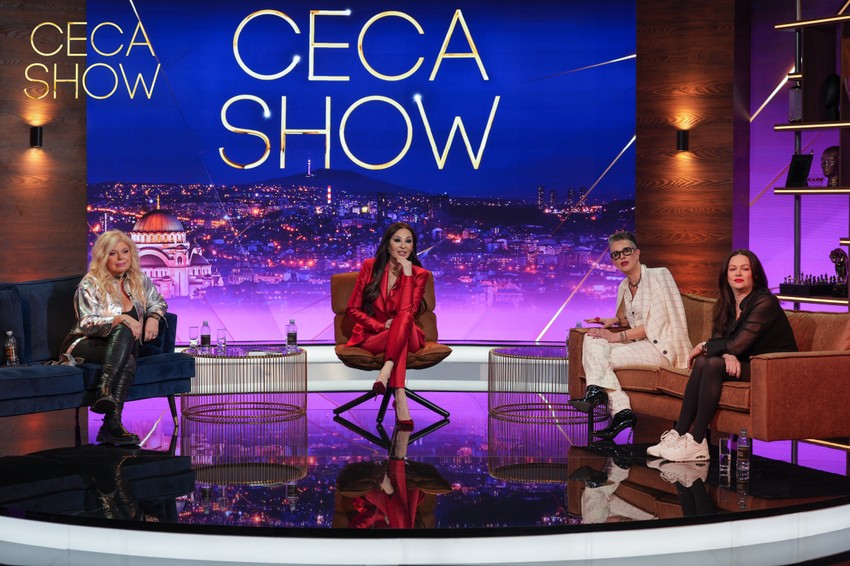 "Ceca show", gosti Tijana Dapčević, Ivana Peters i Zorana Pavić