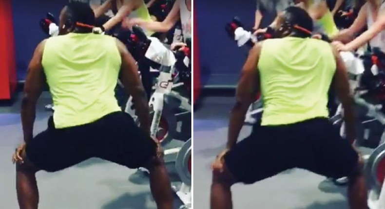 This trainer inspires his clients to lose weight by twerking