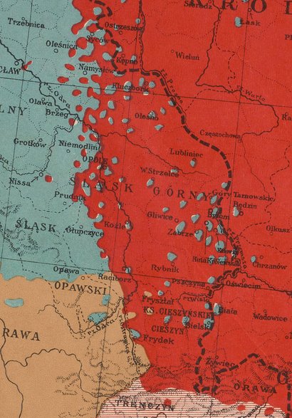 Skład narodowościowy Górnego Śląska według mapy z 1919 r.