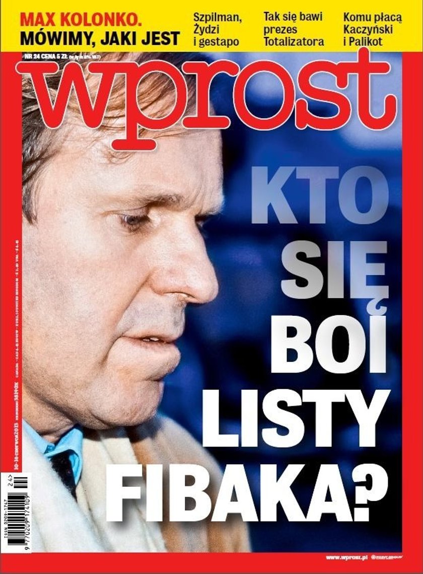 Wprost, Wojciech Fibak