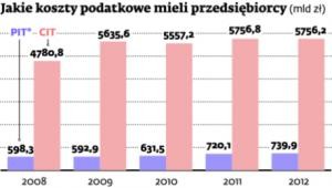 Jakie koszty podatkowe mieli przedsiębiorcy