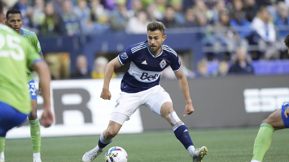 Marcus Godinho w barwach Vancouver Whitecaps podczas meczu w MLS.