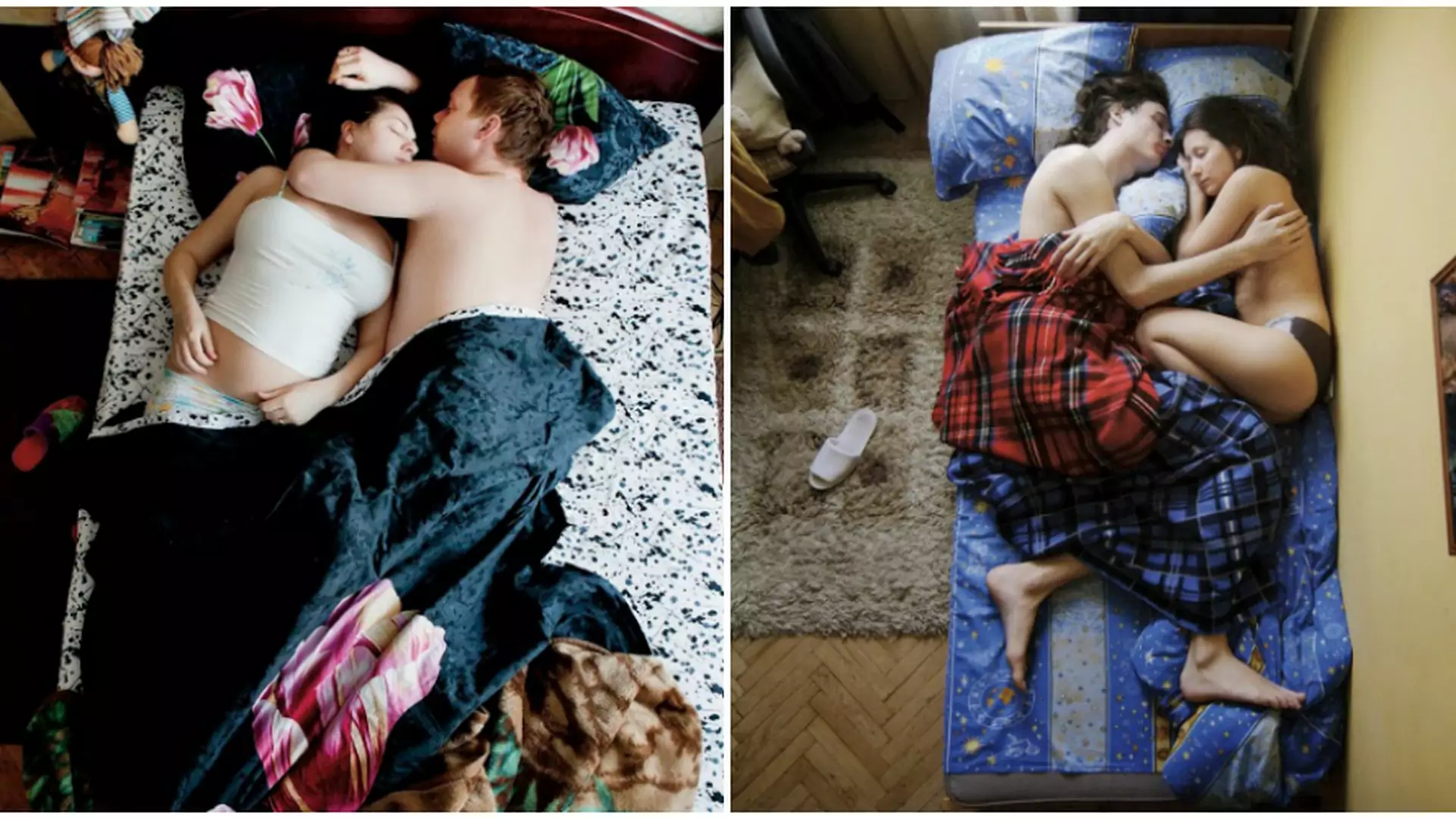 Urocze zdjęcia śpiących rodziców, którzy spodziewają się dziecka. Też tak miałyście?