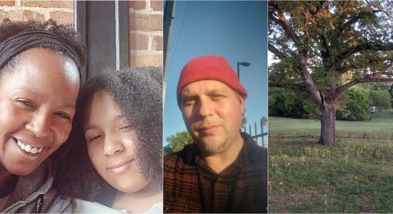 Dannielle Price (left) and Eiman Monam (middle) moved to Tyler, Texas (right) earlier this year with their daughter (left).Courtesy of Dannielle Price