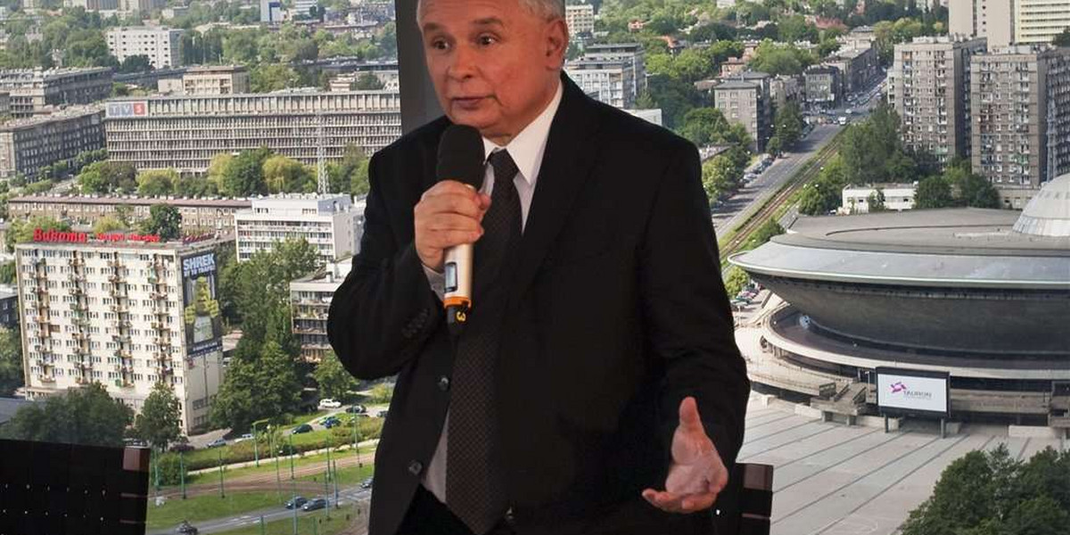 Jarosław Kaczyński w Blue Sky