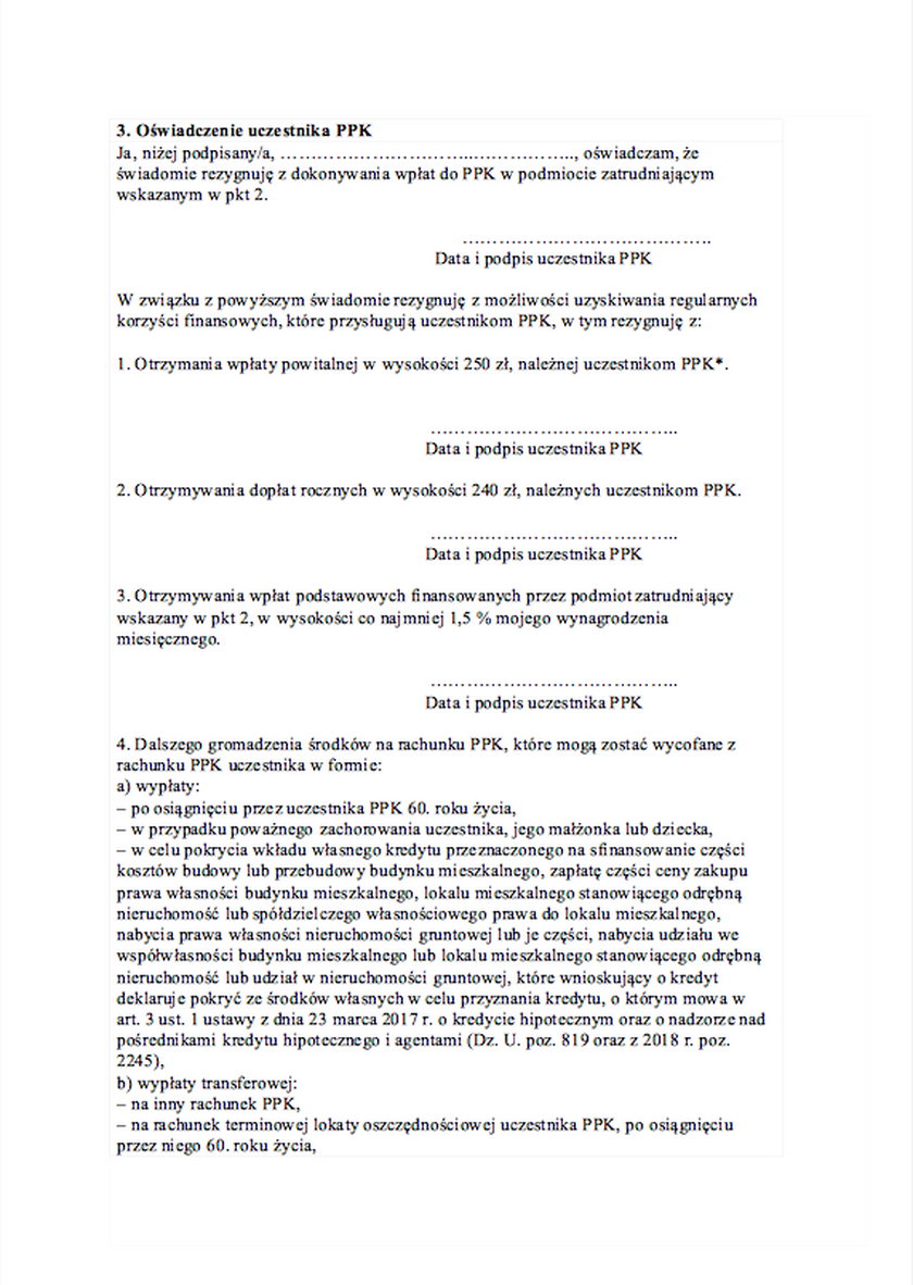 Osoby, które tego nie zrobią, zostaną zapisane do PPK automatycznie