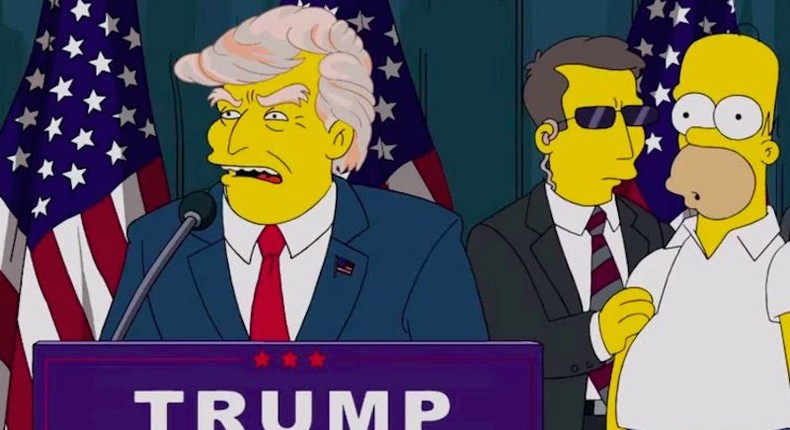 donald trump the simpsons