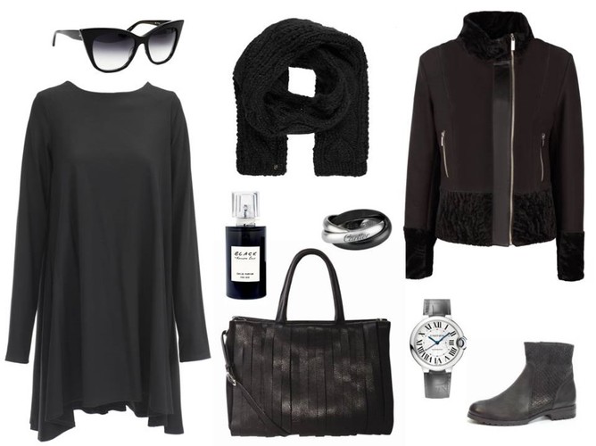 W czerni od stóp do głów - STYLIZACJE na jesień 2014