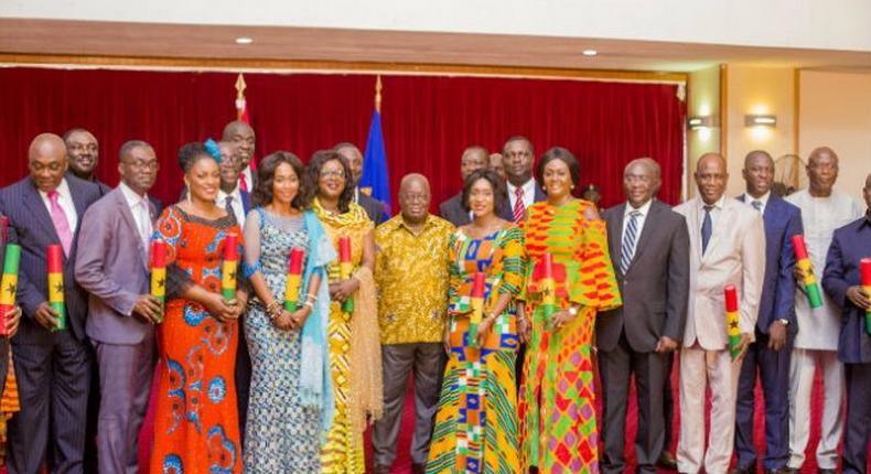 Nana Addo with his Ministers