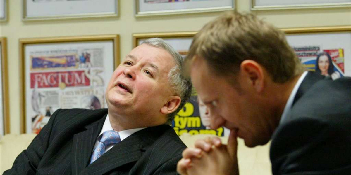 Kaczyński o Tusku i vice versa. On nie może być premierem, bo...