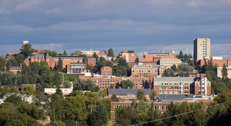 Washington State University, located in Whitman County, Washington, the fastest-growing large county in the US.redfishweb/Getty Images