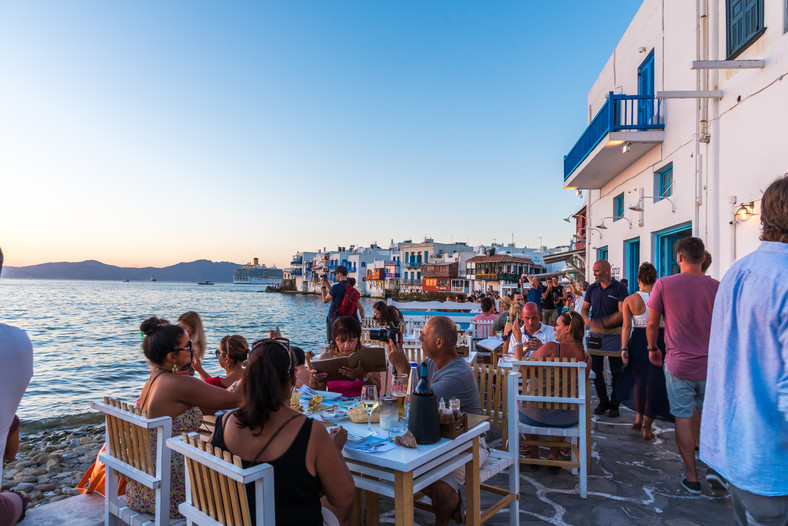 Turyści, Mykonos