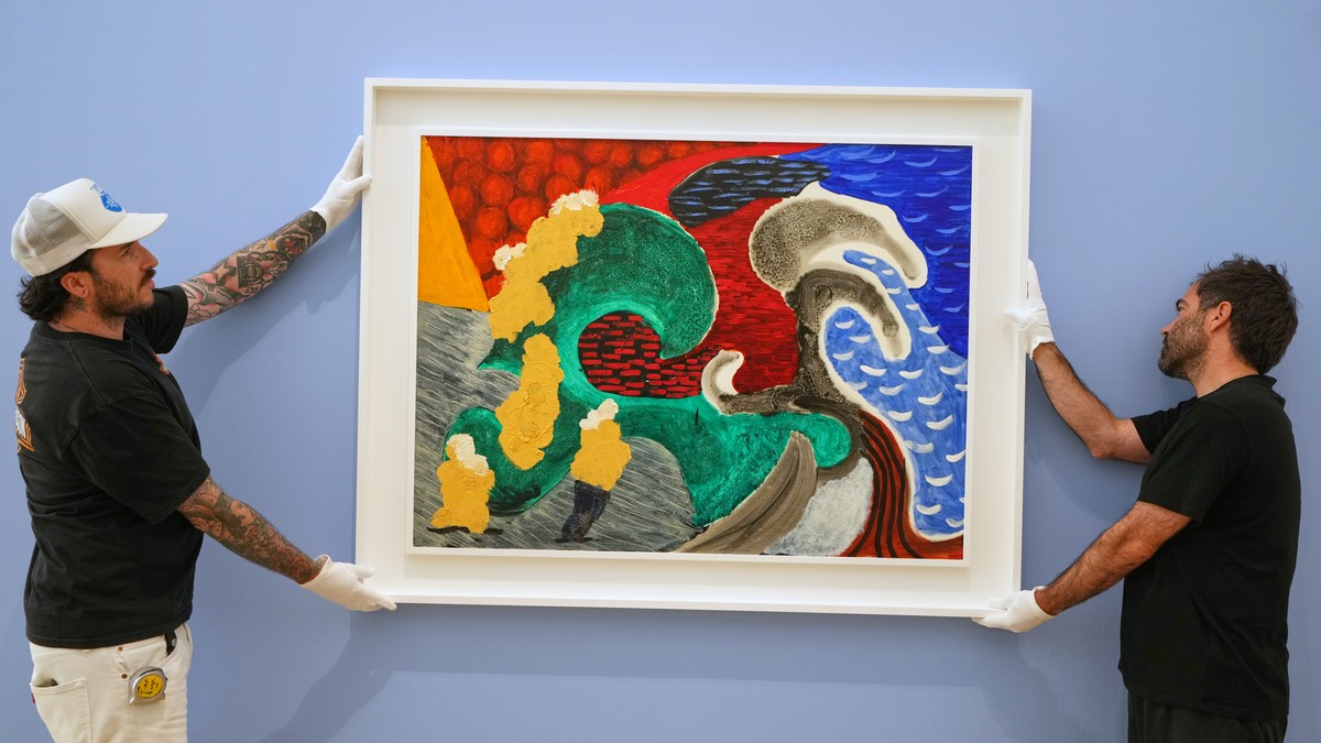 Hoknijeva slika "The Only One with Waves"