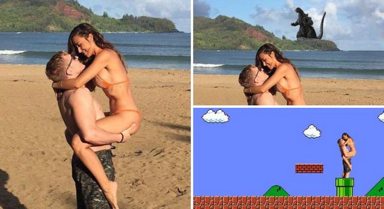 Woman goes viral after asking people to help photoshop romantic picture