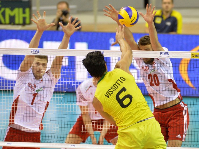 Kamil Stoch zabrał żonę na mecz polskich siatkarzy w Lidze Światowej