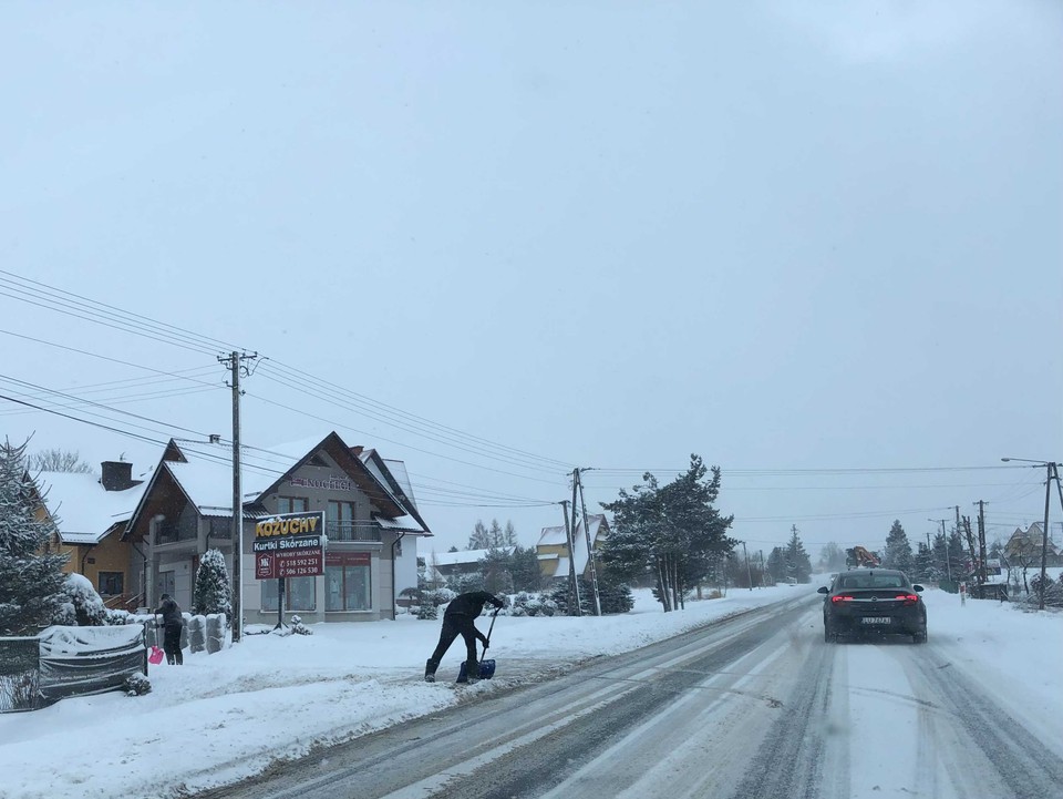 Atak zimy na południu Małopolski