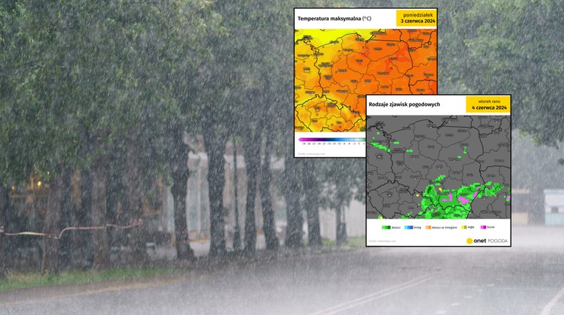 Dziś bez poprawy pogody. Nowa fala ulew i burz uderzy w Polskę (mapy: meteologix.com)