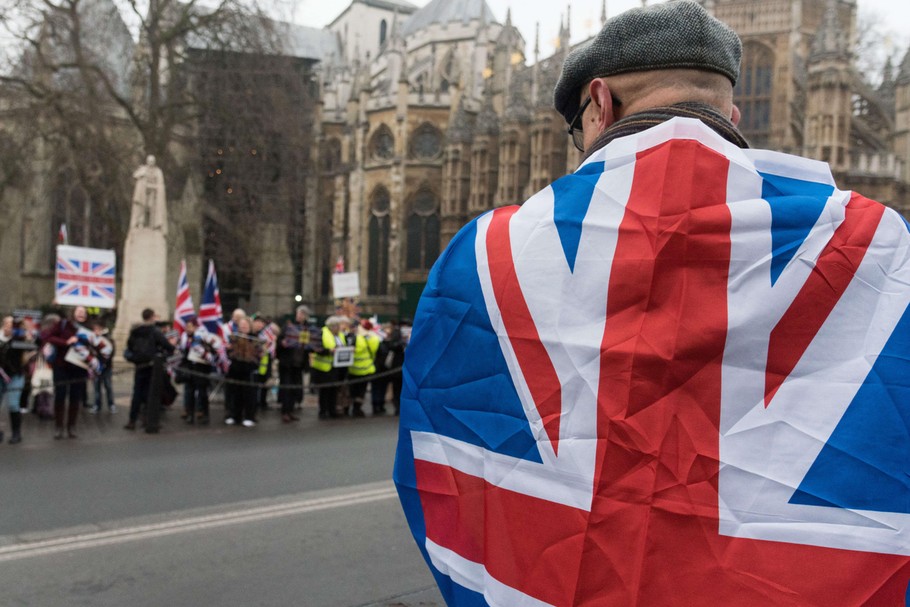 Brexit Protest in Westminister