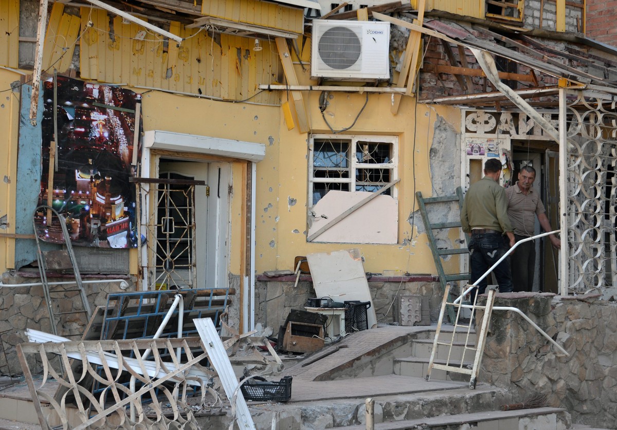 Ostrzelana kawiarnia w Kramatorsku