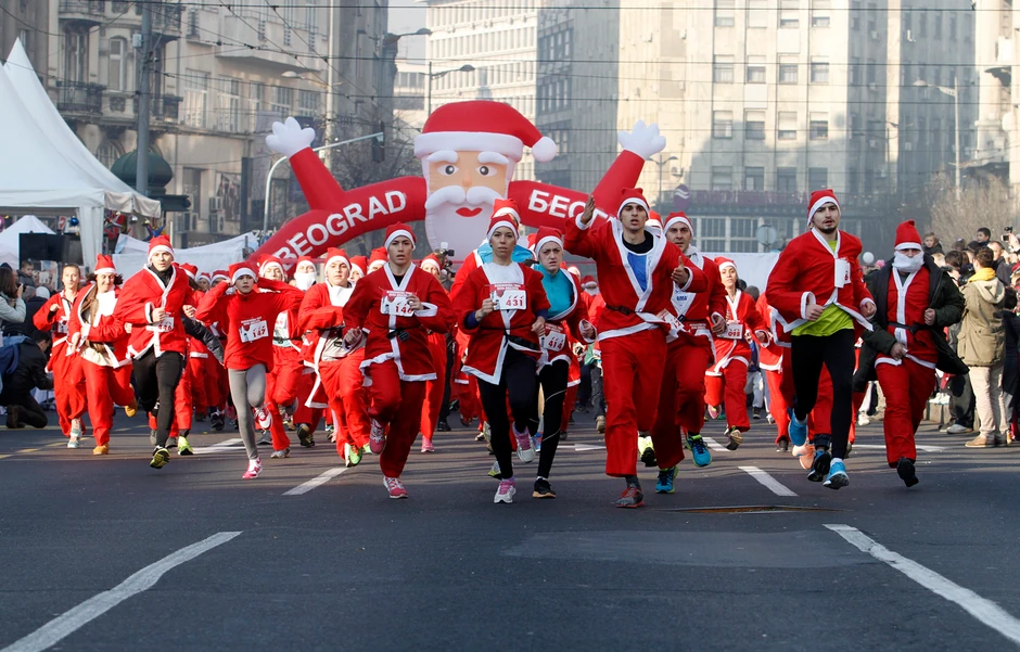 Pobednici trke: Marta Medoš i Miroslav Dukadinović poveli su od samog starta