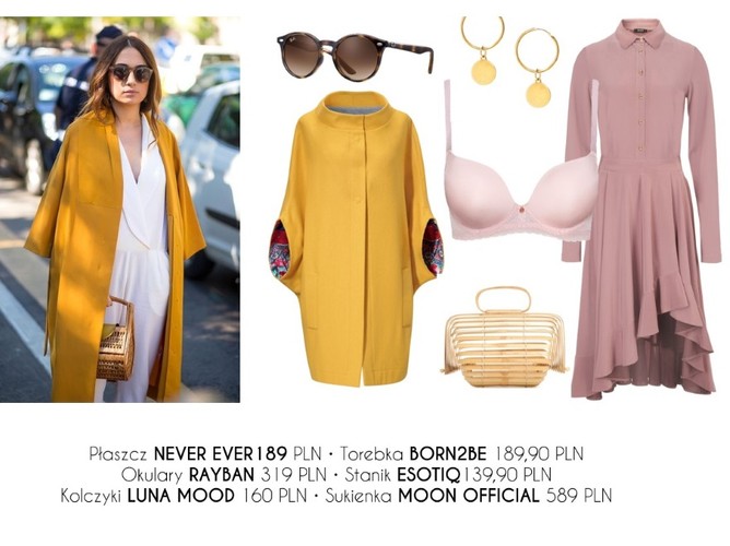 STYLIZACJE z żółtymi ubraniami