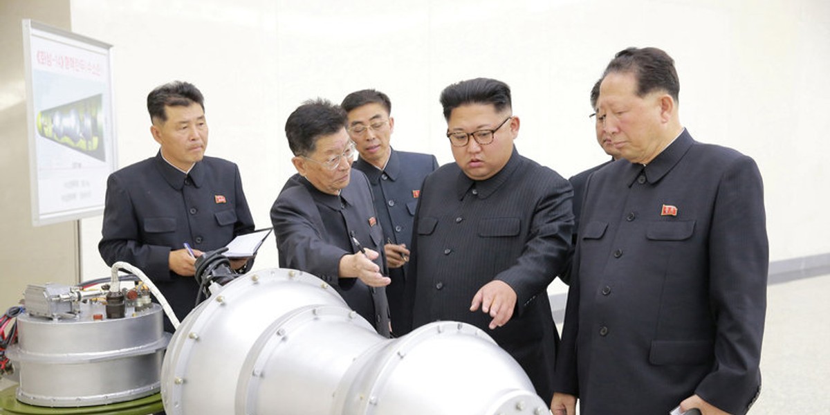 North Korean leader Kim Jong Un provides guidance on a nuclear weapons program in this undated photo released by North Korea's Korean Central News Agency