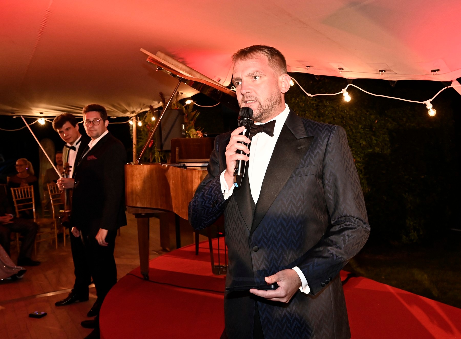 Libor Bouček na akcii počas filmového festivalu v Karlových Varoch.