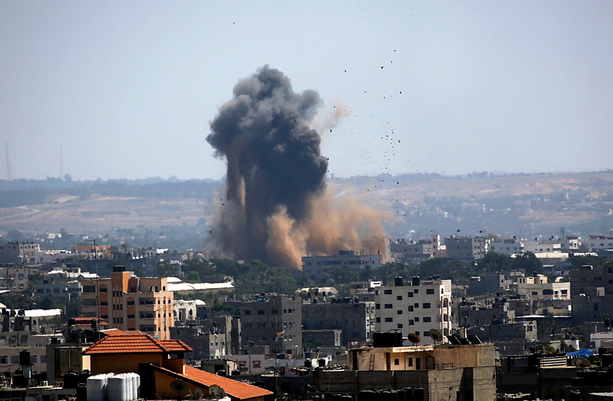 Strefa Gazy po izraelskich nalotach