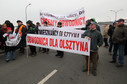Taksówkarze blokowali wjazd do Olsztyna