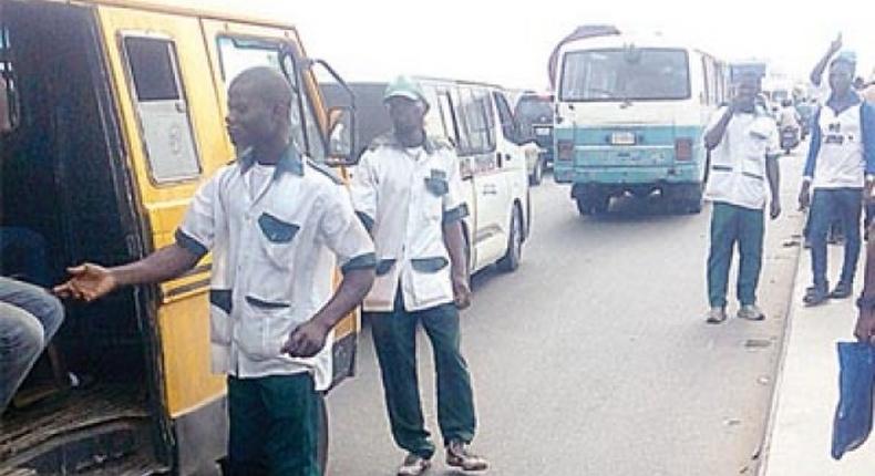 Illustrative Picture of members of the National Union of  Road Transport Workers on the road. (The Guardian)