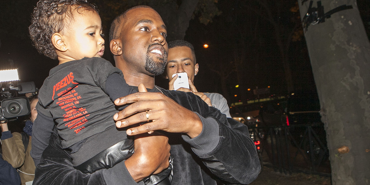 Kim Kardashian, Kanye West, North