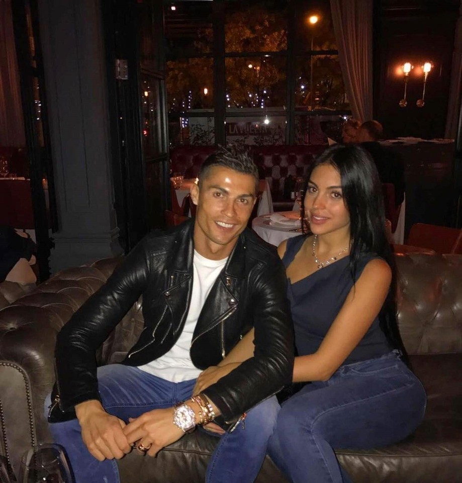 Georgina Rodríguez con Cristiano Ronaldo (Listopad 2017)