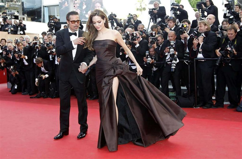 Angelina Jolie w Cannes pokazała udo