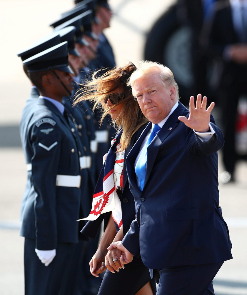 Donald i Melania Trump w Wielkiej Brytanii