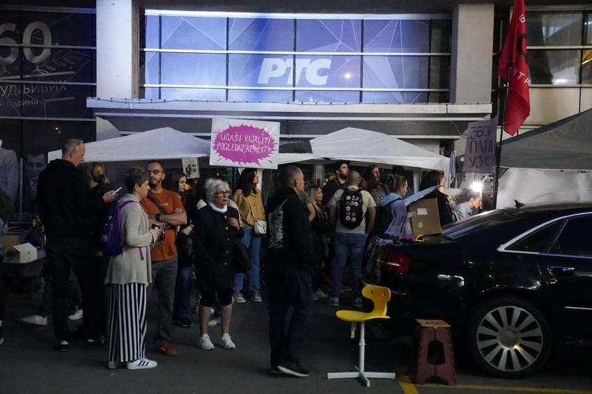 rts blokada protest takovska ulica