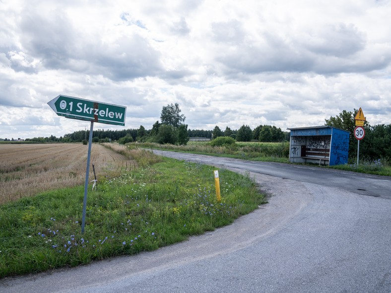 Skrzelew, jedna z wiosek, która ma zniknąć za sprawą planowanego megalotniska